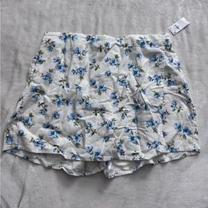 Old Navy Blue Floral Mini Skirt